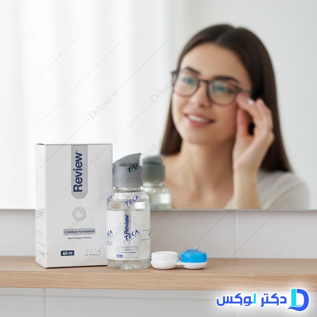 محلول شستشوی لنز ریویو تکا فارمد 60 میلی‌لیتر